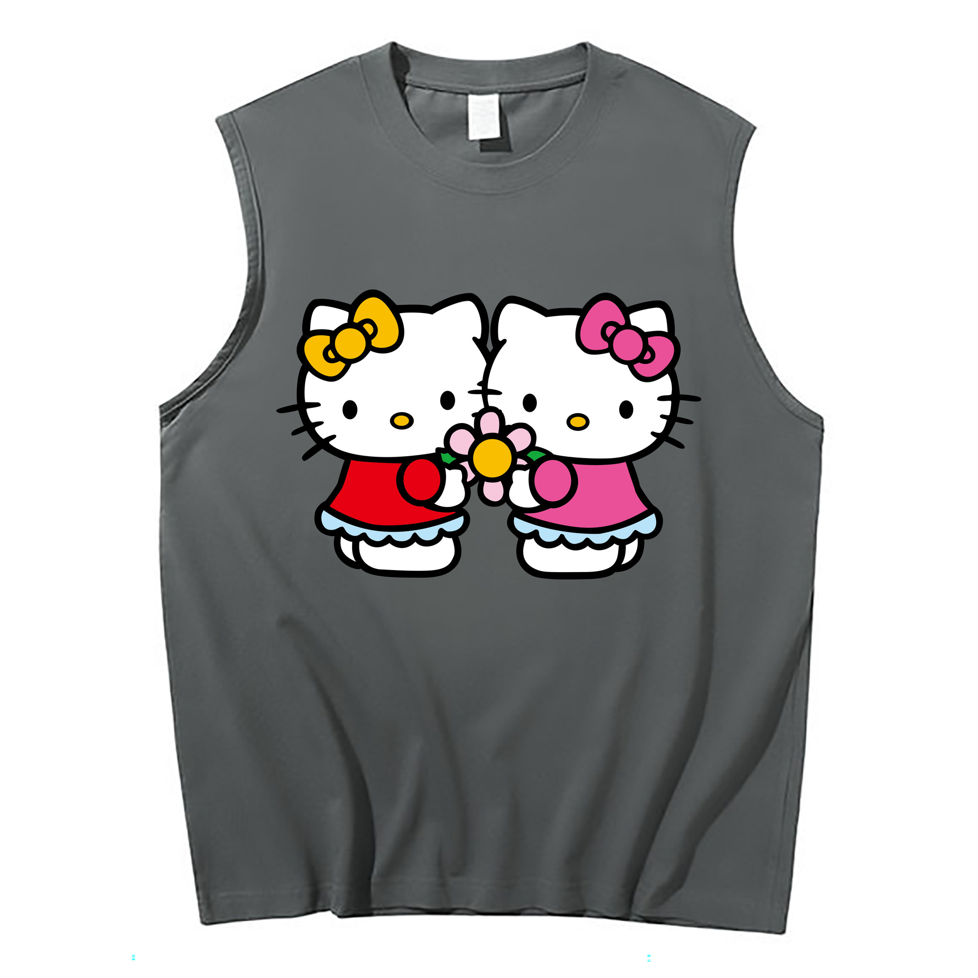 （画像用） Hello Kitty ハローキティ コットン100％タンクトップ（フロントプリント）